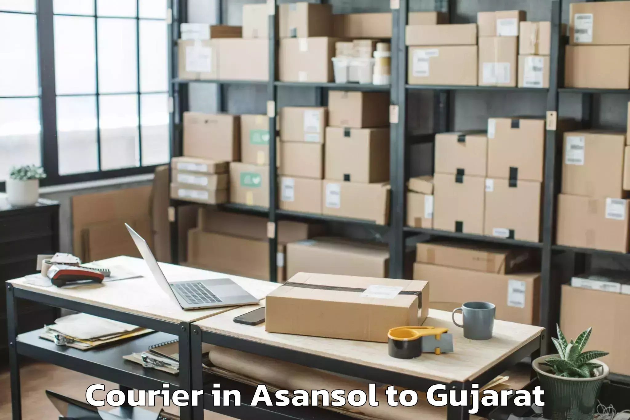 Top Asansol to Umreth Courier Available